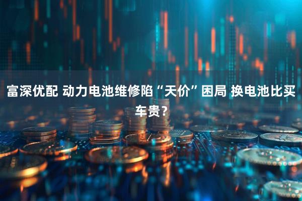 富深优配 动力电池维修陷“天价”困局 换电池比买车贵？